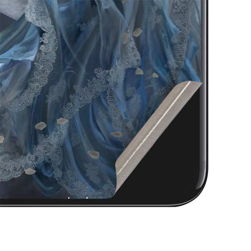 Fairy with Black Cat Sitting on Moon by Nene Thomas iPhone SE (2nd & 3rd Gen) Skin