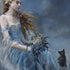 Fairy with Black Cat Sitting on Moon by Nene Thomas iPhone XR Skin