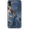 Fairy with Black Cat Sitting on Moon by Nene Thomas iPhone XS Skin