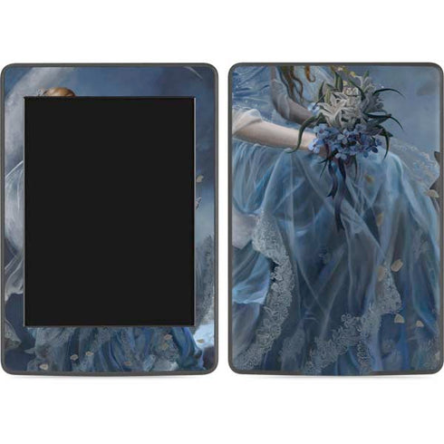 Fairy with Black Cat Sitting on Moon by Nene Thomas Amazon Kindle Skin