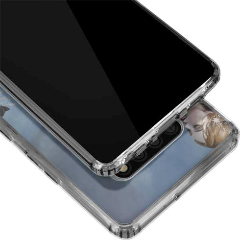 Fairy with Black Cat Sitting on Moon by Nene Thomas LG Stylo 6 Clear Case