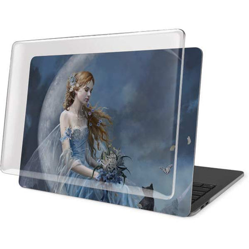 Fairy with Black Cat Sitting on Moon by Nene Thomas MacBook Pro 16in (2019-20) Case plus Skin