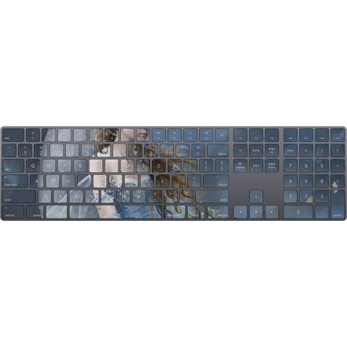 Fairy with Black Cat Sitting on Moon by Nene Thomas Magic Keyboard with Numeric Keypad Skin