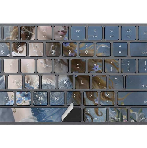 Fairy with Black Cat Sitting on Moon by Nene Thomas Magic Keyboard with Numeric Keypad Skin