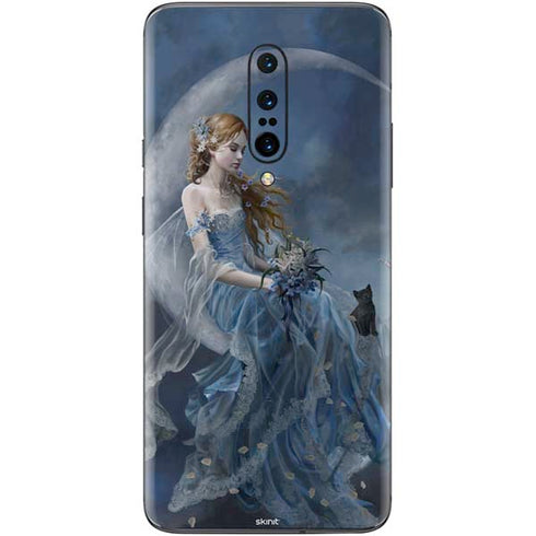 Fairy with Black Cat Sitting on Moon by Nene Thomas OnePlus 7 Pro Skin