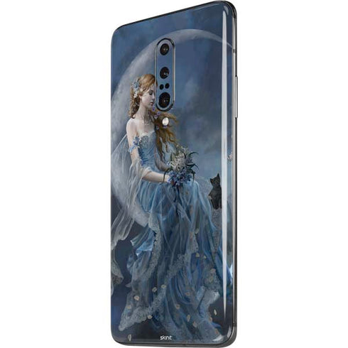 Fairy with Black Cat Sitting on Moon by Nene Thomas OnePlus 7 Pro Skin