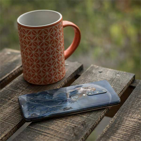 Fairy with Black Cat Sitting on Moon by Nene Thomas OnePlus 7 Pro Skin