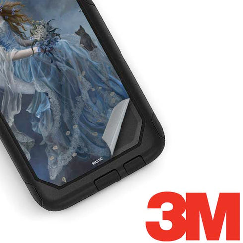 Fairy with Black Cat Sitting on Moon by Nene Thomas Otterbox Commuter Galaxy Skin