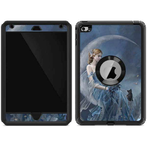 Fairy with Black Cat Sitting on Moon by Nene Thomas Otterbox Defender iPad Skin