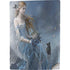 Fairy with Black Cat Sitting on Moon by Nene Thomas PS5 Digital Edition Console Skin
