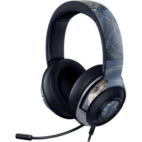 Fairy with Black Cat Sitting on Moon by Nene Thomas Razer Kraken X Skin