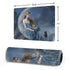 Fairy with Black Cat Sitting on Moon by Nene Thomas Gaming Mouse Pad