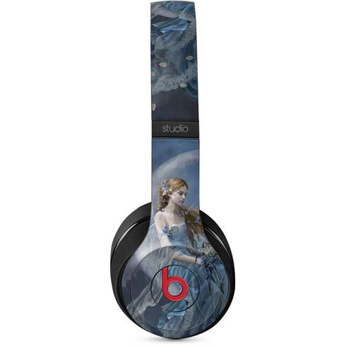 Fairy with Black Cat Sitting on Moon by Nene Thomas Studio Wireless Skin