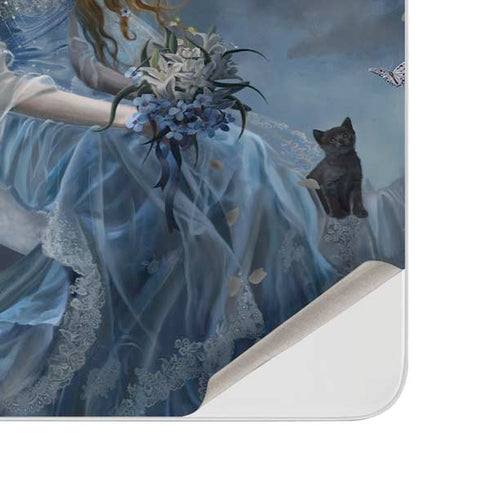 Fairy with Black Cat Sitting on Moon by Nene Thomas Surface Duo Skin