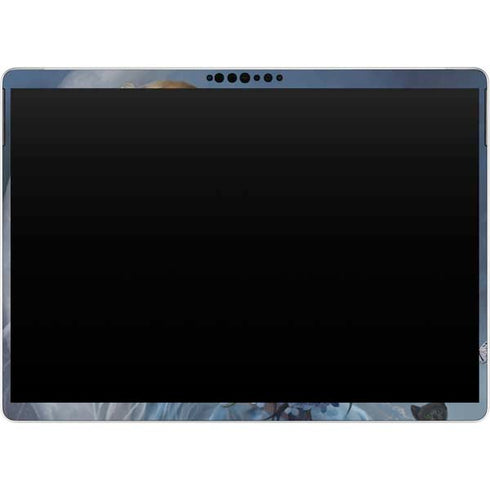 Fairy with Black Cat Sitting on Moon by Nene Thomas Surface Pro 8 Skin