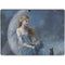 Fairy with Black Cat Sitting on Moon by Nene Thomas Surface Pro 9 Skin