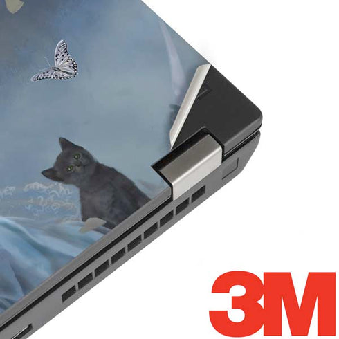 Fairy with Black Cat Sitting on Moon by Nene Thomas Lenovo ThinkPad Skin