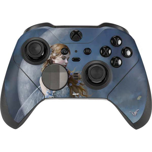 Fairy with Black Cat Sitting on Moon by Nene Thomas Xbox Elite Wireless Controller Series 2 Skin