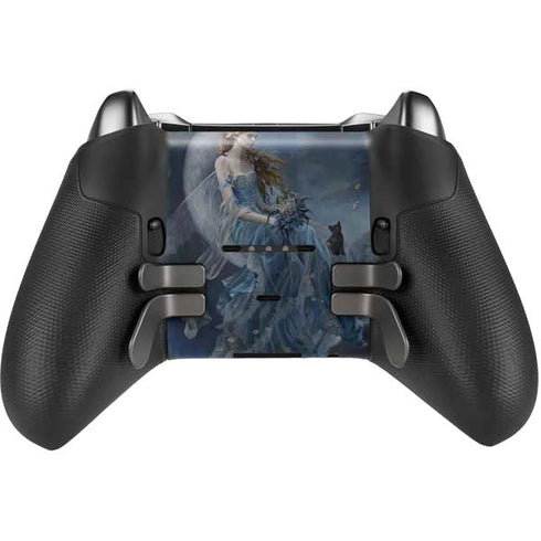 Fairy with Black Cat Sitting on Moon by Nene Thomas Xbox Elite Wireless Controller Series 2 Skin