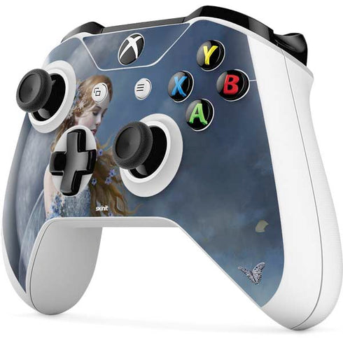 Fairy with Black Cat Sitting on Moon by Nene Thomas Xbox One S All-Digital Edition Bundle Skin