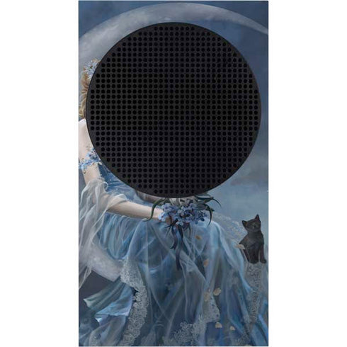 Fairy with Black Cat Sitting on Moon by Nene Thomas Xbox Series S Bundle Skin