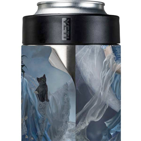 Fairy with Black Cat Sitting on Moon by Nene Thomas Yeti Colster Can Insulator Skin