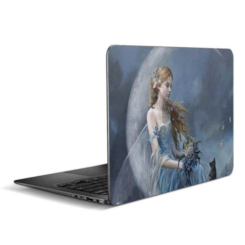 Fairy with Black Cat Sitting on Moon by Nene Thomas Zenbook UX305FA 13.3in Skin