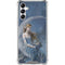 Fairy with Black Cat Sitting on Moon by Nene Thomas Galaxy A15 5G Clear Case