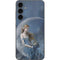 Fairy with Black Cat Sitting on Moon by Nene Thomas Galaxy S23 FE Skin