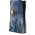Fairy with Black Cat Sitting on Moon by Nene Thomas PS5 Slim Disk Console Skin