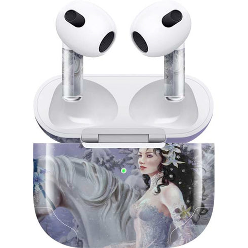 Fairy with Horse in Snow by Nene Thomas Apple AirPods (3rd Gen 2021) Skin