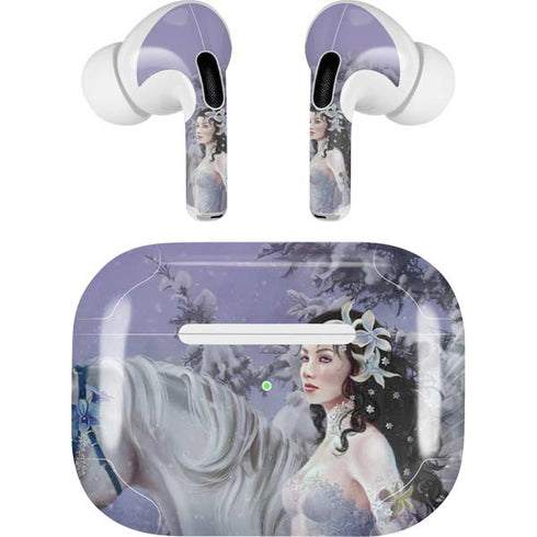 Fairy with Horse in Snow by Nene Thomas Apple AirPods Pro Skin