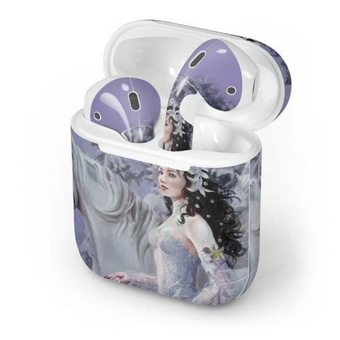 Fairy with Horse in Snow by Nene Thomas Apple AirPods Skin