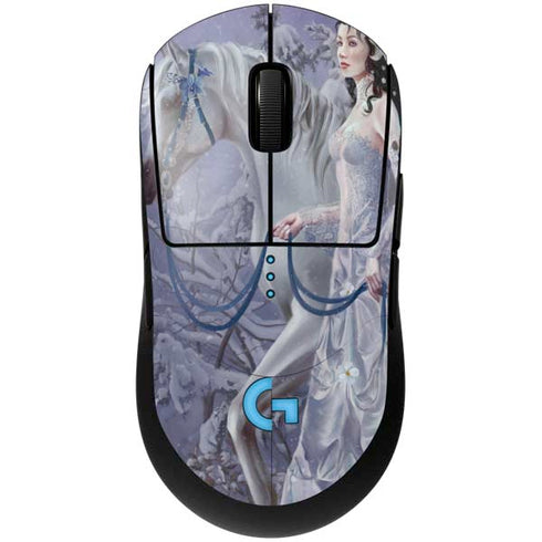 Fairy with Horse in Snow by Nene Thomas G Pro Wireless Gaming Mouse Skin