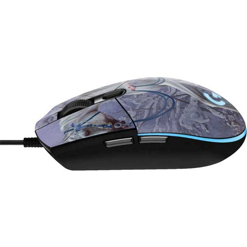 Fairy with Horse in Snow by Nene Thomas G203 Prodigy RGB Wired Gaming Mouse Skin