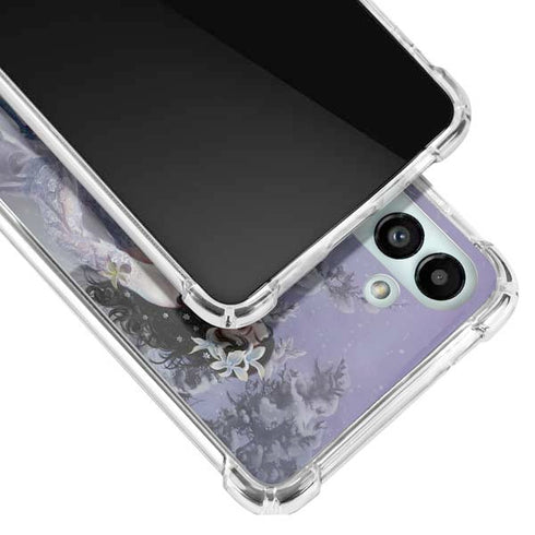 Fairy with Horse in Snow by Nene Thomas Galaxy A13 5G Clear Case