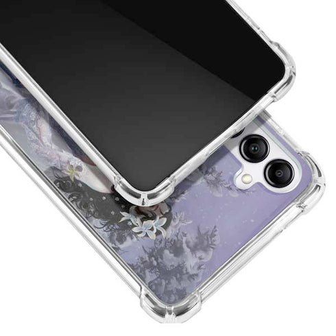 Fairy with Horse in Snow by Nene Thomas Galaxy A14 5G Clear Case
