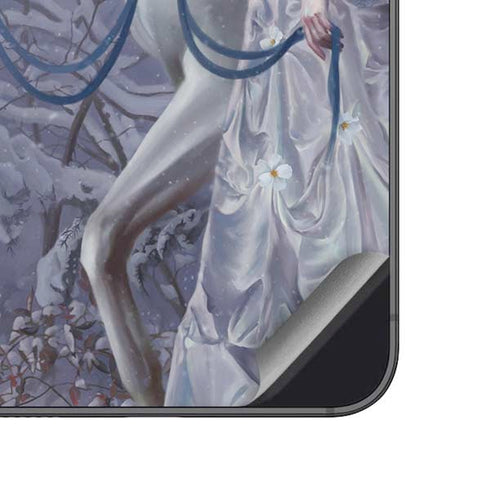 Fairy with Horse in Snow by Nene Thomas Galaxy A14 5G Skin