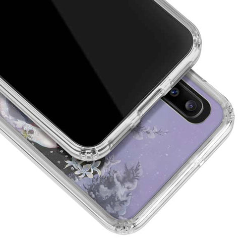 Fairy with Horse in Snow by Nene Thomas Galaxy A30 Clear Case