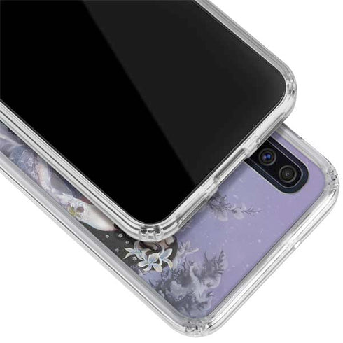 Fairy with Horse in Snow by Nene Thomas Galaxy A50 Clear Case