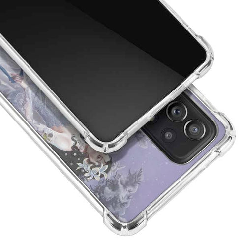 Fairy with Horse in Snow by Nene Thomas Galaxy A52 5G Clear Case