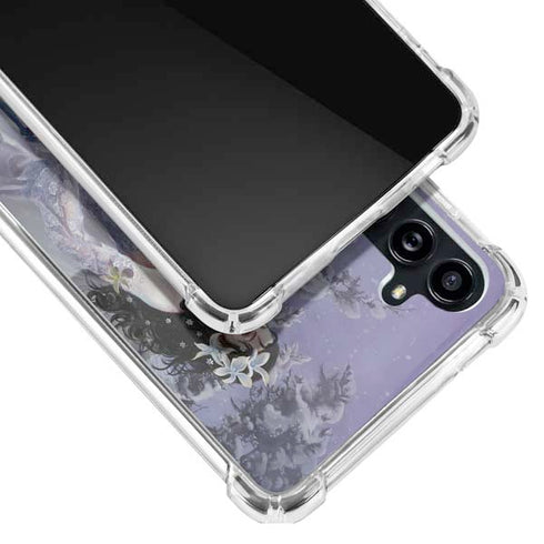 Fairy with Horse in Snow by Nene Thomas Galaxy A54 5G Clear Case
