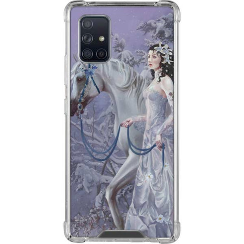 Fairy with Horse in Snow by Nene Thomas Galaxy A71 5G Clear Case