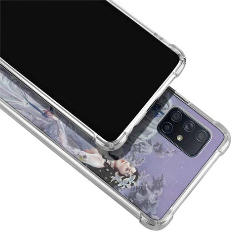 Fairy with Horse in Snow by Nene Thomas Galaxy A71 5G Clear Case