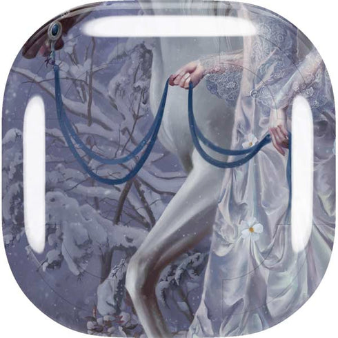 Fairy with Horse in Snow by Nene Thomas Galaxy Buds Live Skin