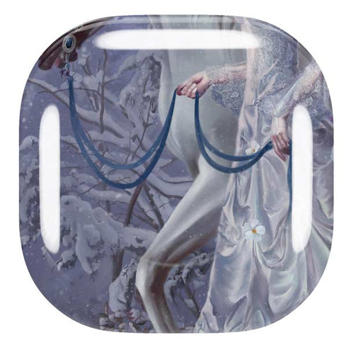 Fairy with Horse in Snow by Nene Thomas Galaxy Buds Live Skin