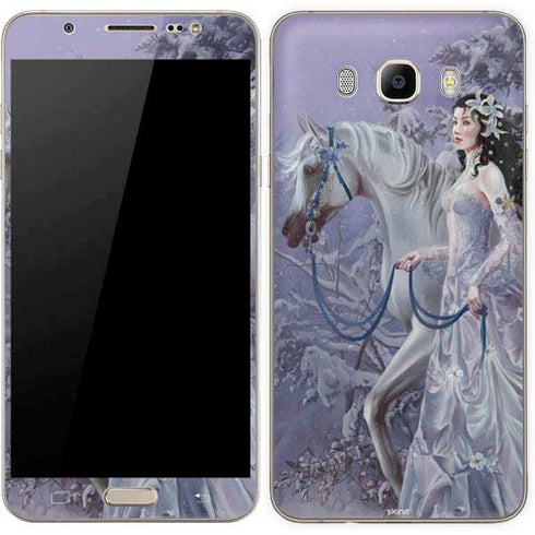 Fairy with Horse in Snow by Nene Thomas Galaxy J7 Skin