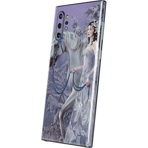 Fairy with Horse in Snow by Nene Thomas Galaxy Note 10 Plus Skin