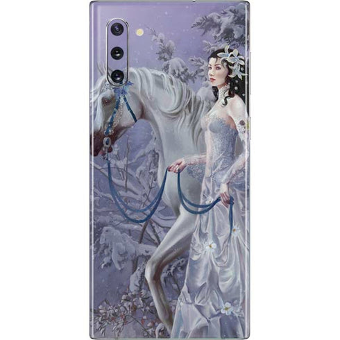 Fairy with Horse in Snow by Nene Thomas Galaxy Note 10 Skin