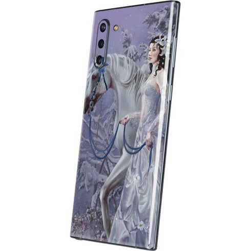 Fairy with Horse in Snow by Nene Thomas Galaxy Note 10 Skin